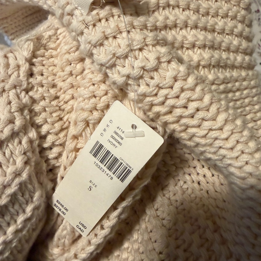 PILCRO CABLE-KNIT TOGGLE DUSTER CARDIGAN SWEATER - Picture 3 of 3